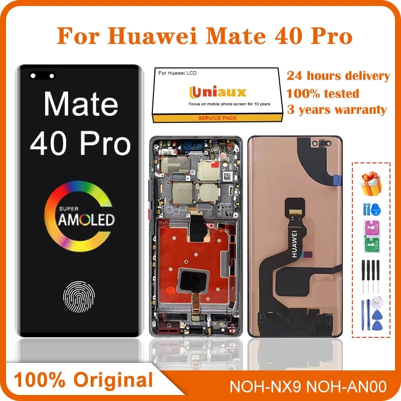 

6.76"Original LCD For Huawei Mate 40 Pro LCD Display For Mate40 pro Display Replacement Parts NOH-NX9 Touch Screen Mate40Pro