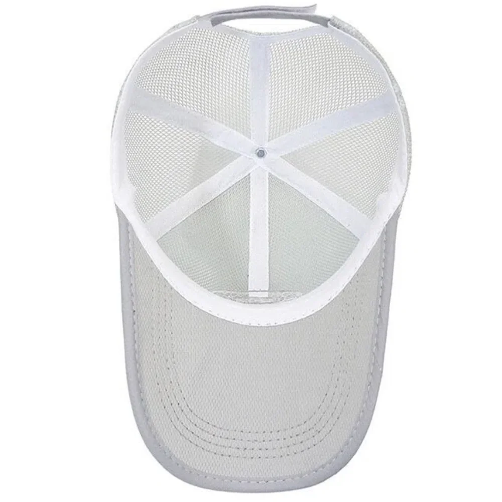 Neue Unisex-Baseballkappe mit langem Schirm und Mesh-Einsatz, atmungsaktiv, Sonnenschutz, Trucker-Hüte für Männer und Frauen, Outdoor-Wander- und Sportkappen – Detail 18
