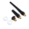55pcs TIG Welding Torch Accessories Kit Stubby Alumina Nozzle Stubby Gas Lens for TIG WP-17/18/26 Welding Equipment 6