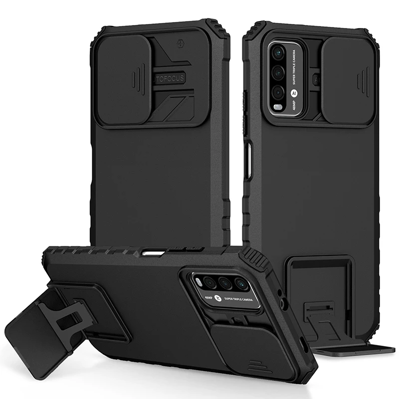 Case for Redmi Note 12 11S 11 10 10S 9 Pro Max 11T Poco M4 X3 X5 Pro 4G 5G Slide Camera Protection Phone Cover for Xiaomi