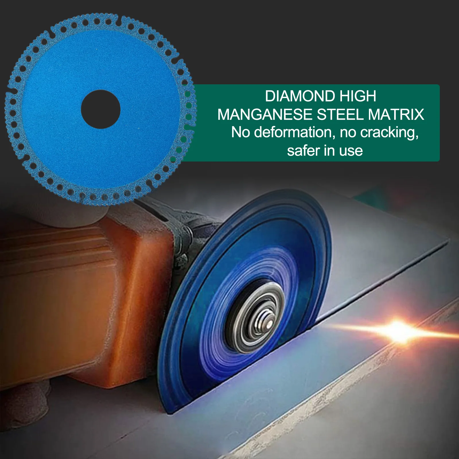 

High Performance Brazed Diamond Cutting Disc For Exceptional For Steel Metal Stone Iron Rebar Aluminum Cutting