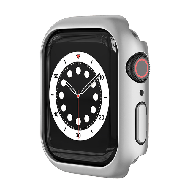 For Apple Watch Case 6 se 5 4 3 44mm 40mm 42mm 38mm Accessories PC Screen Protector bumper iWatch series 7 41mm 45mm Case
