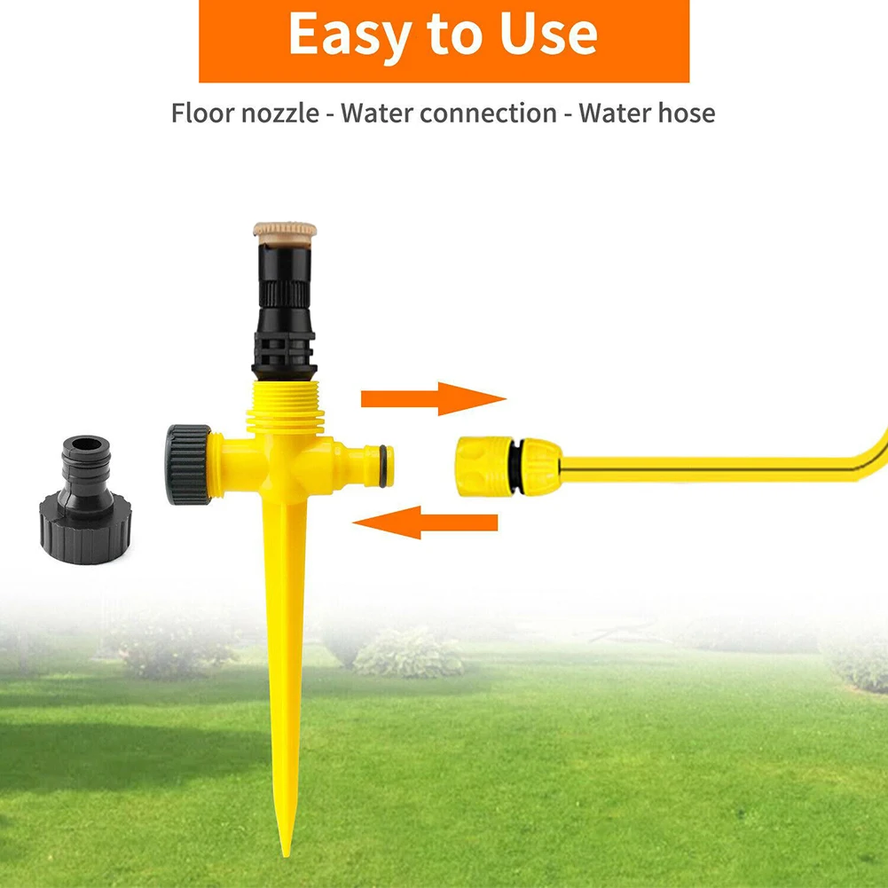 

Brand New Durable High Quality Accessories Sprinklers Garden Yellow Lawn Multiple Uses 1/2/4pieces 237X86X25mm