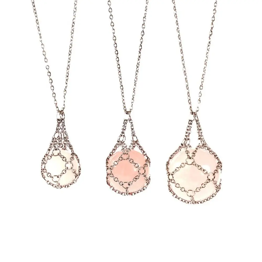 DIY Halsketten-Halter Set - 3-teilig Mit Kristall-Käfigen | Verstellbarer Schmuck Für Frauen