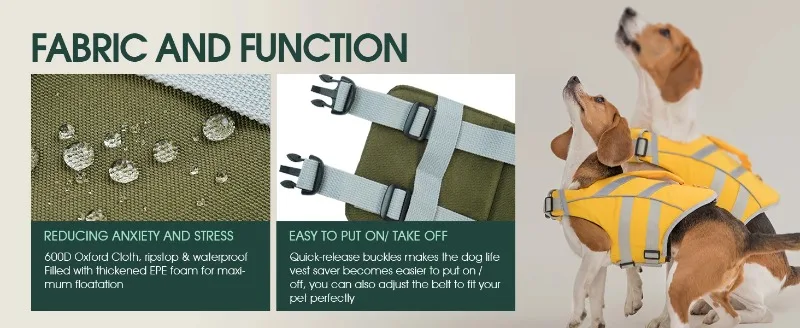 dog life jacket medium