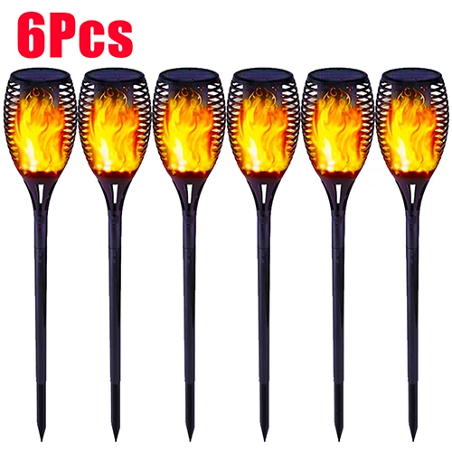 1-10Pcs 12LED Solar Flame Torch Light Flickering Lamp Waterproof Solar LED Garden Lawn Light for Outdoor Terrace Landscape Decor solar lights for sale Solar Lamps