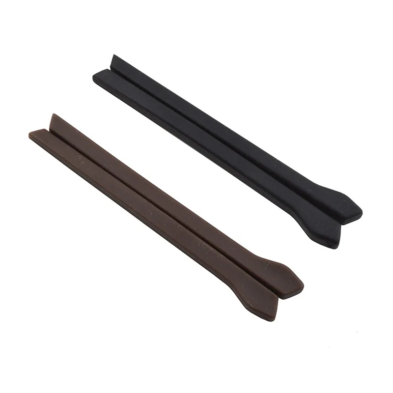 검은색 금속 안경, 안경테 팁, 고무 팁, TP05 , 77.7mm 길이, 10 쌍 (20 ..