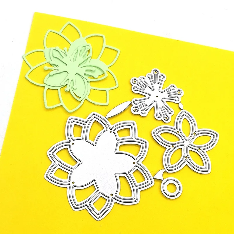 

Assembled Flowers Metal Cutting Dies for DIY Scrapbooking and Card Making Decor Embossing Craft Die Cut