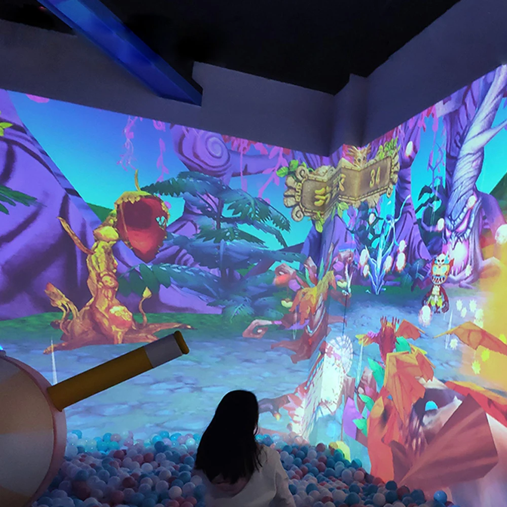 30inch to 400inch Interactive Projection System Software Advertising Display Led Holographic Display Video Pcs Events Playground interactive projection system