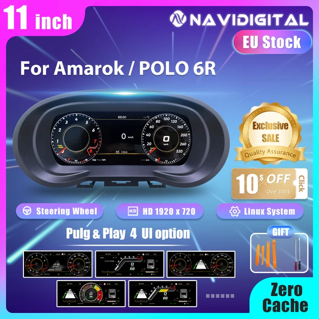 Navidigital LCD Digital Cluster Dashboard Frame for Vw AUDI Benz Universal Frame nstrument panel Cockpit 1