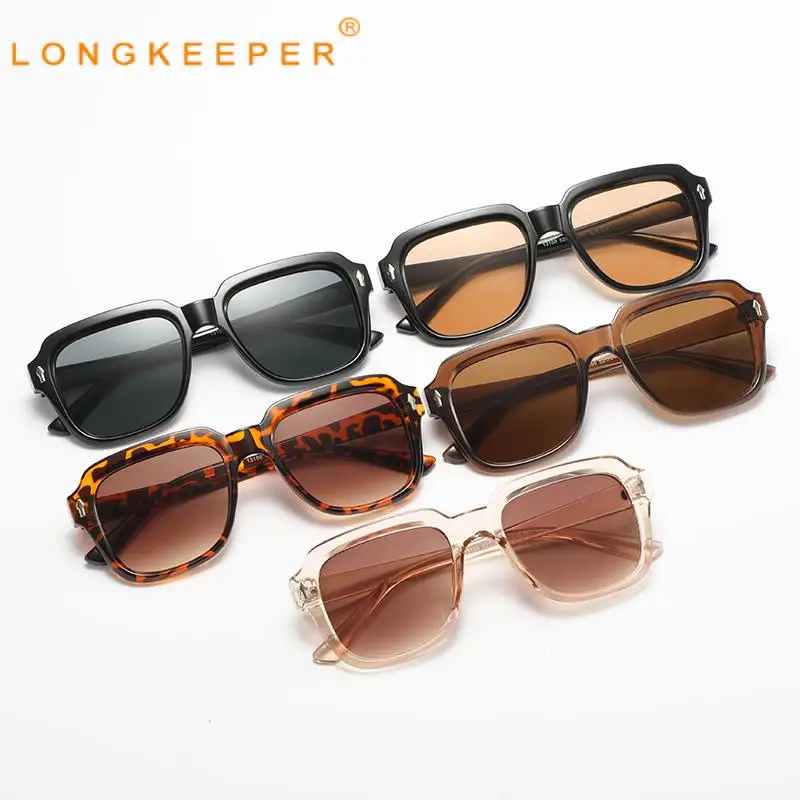 

New Fashion Vintage Square Woman Sunglasses Men Sun Glasses Ladies Brand Design Leopard Eyewear Un400 Gafas De Sol Para Mujeres