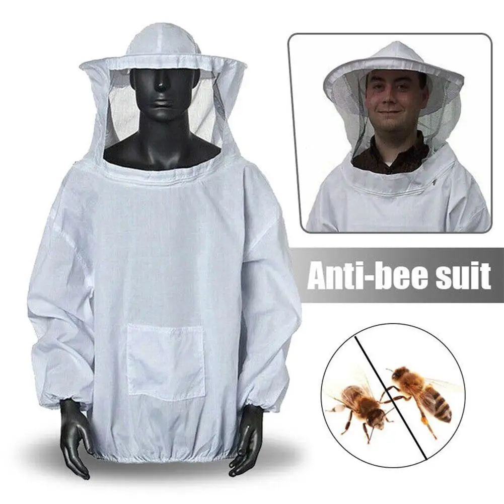 Description Picture 6 of itemProfessional Protective Clothing Beekeeping Protective Equipment Apicultura Clothes Beekeeper Costume Veil Hood Hat Anti-Bee