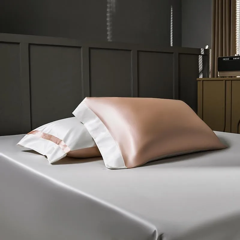 1000TC Egyptian Cotton Duvet cover with Zipper Mulberry silk pillowcases Cotton Bed Sheet Soft Silky Double Queen King size 4Pcs - Image 6