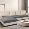 Soft Velvet Sofa Covers Elastic Couch Slipcovers Luxury Plain Living Room Chaise Lounge Case Pet-Friendly Removable Warm 2