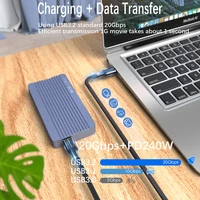 Full function 20Gbps Type C Cable USB3.2 gen2 *2 USB C 20G Data Transfer Cord USB 3 240W Fast Charge Cable 4K For Hub MacBook 3m - Image 2