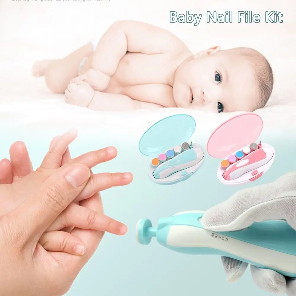  Lima de uñas para bebé, cortaúñas para bebés, niños pequeños o  adultos, lima de uñas eléctrica con luz LED, esmalte de cuidado de uñas de  los dedos de los pies. Funciona