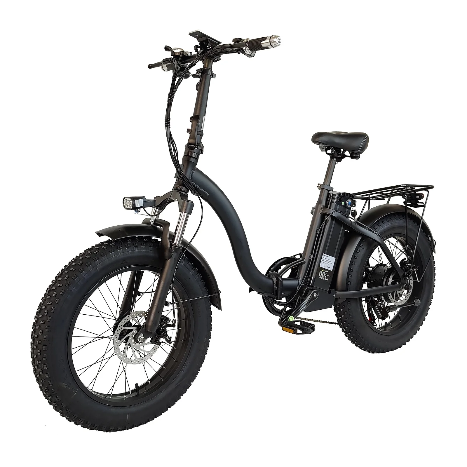 SMLRO 折りたたみ電動自転車 ホワイト 一般原動機付自転車 14インチ パワフル250W フル電動自転車 電動