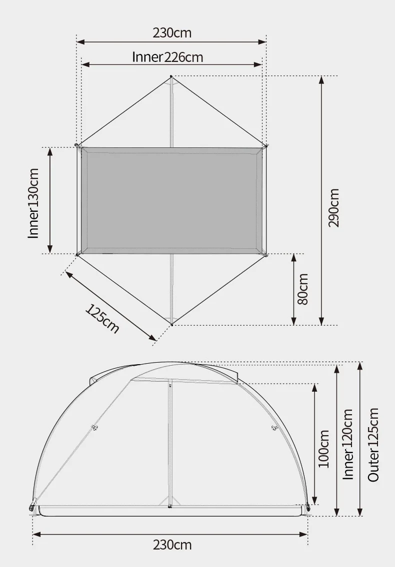 Thous Winds Taurus 2 People Tent Ultralight Hiking Tent Double Layer Outdoor Camping Tent 15D Nylon Ripstop Both Side Silicon