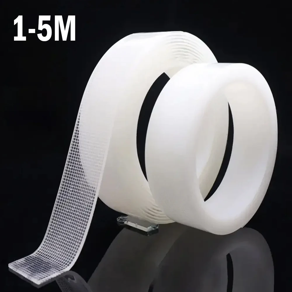 1-5m Ultra-strong Double-sided Adhesive Nano Tape Clear Removable Waterproof Extra Strong Sticky Strip Heavy-duty Two Side Tape