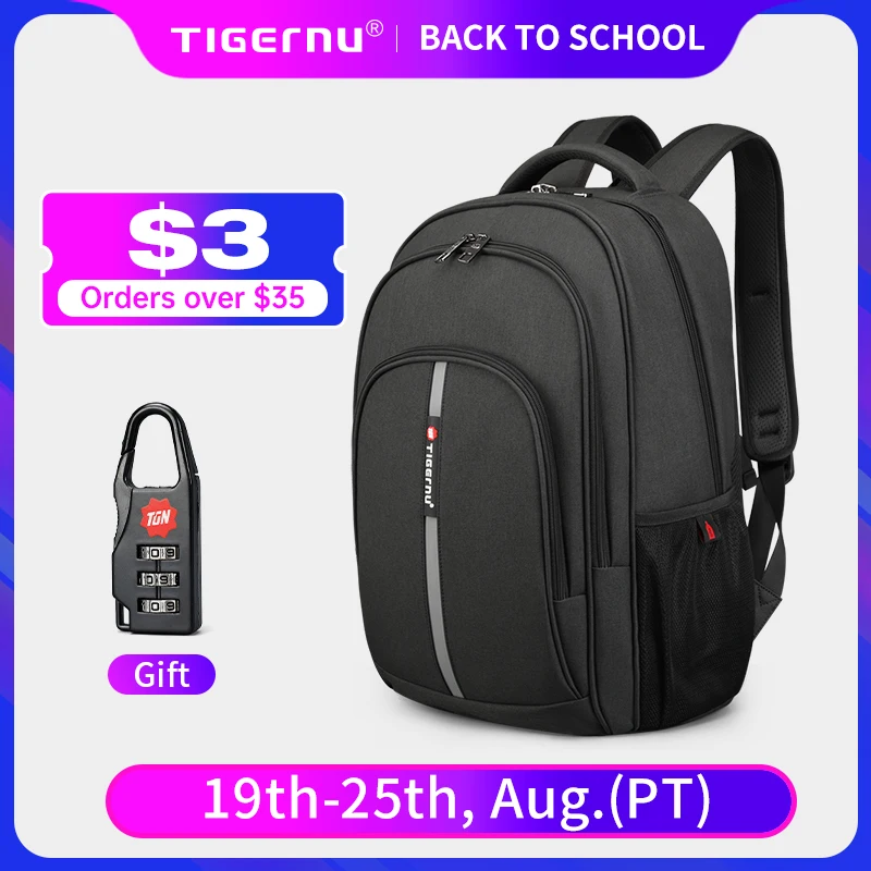 Men Backpack 14-15.6inch Laptop Anti Theft College School Travel