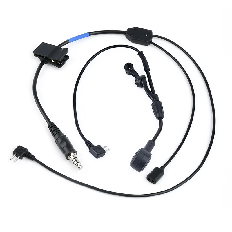 WADSN C3 Headset Wiress Version Microphone Cable Tactical Communication Hunting Shooting Earphones PTT Push to Talk Accessory tactical headset