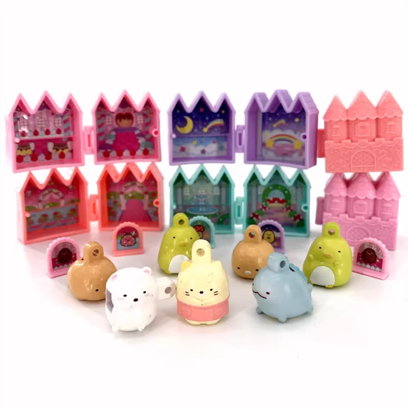 5Cm Cartoon Sumikko Gurashi Play House Figure Doll Kids Collection House Model