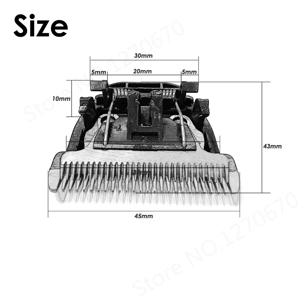 Dog Clipper Blades Clipper Replacement Parts 1Pcs Brand BaoRun Original Ceramic Blade P2 P3 P6 P7 P9 S1 T5 Spare Knife Pet Clipper Cutter 24 Thick Teeth Replacement Head
