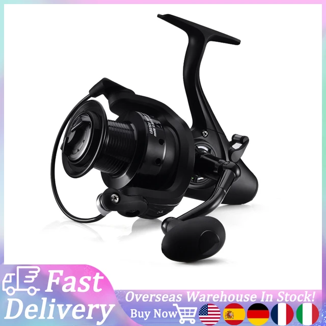 12+1 BB Spinning Reel with Front and Rear Double Drag Carp Fishing Reel  Left Right Interchangeable for Saltwater Freshwater - AliExpress