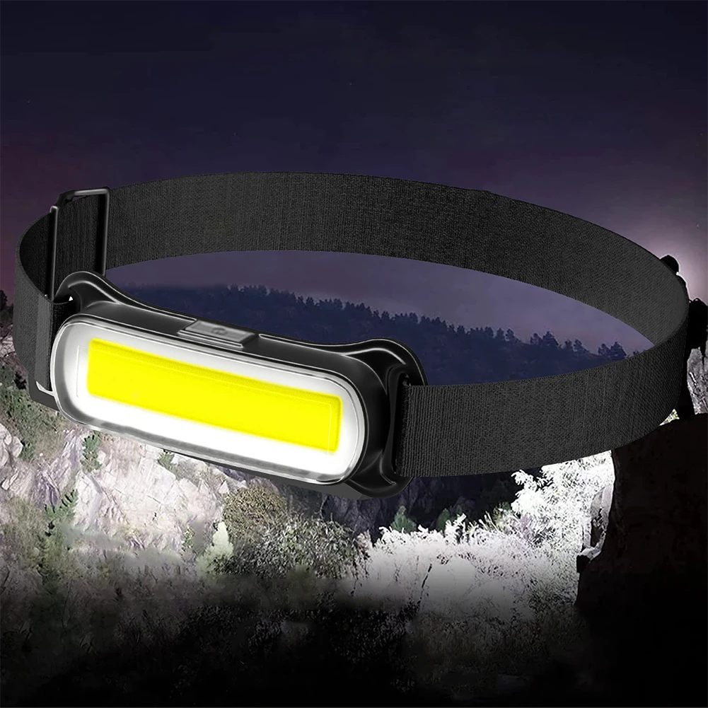 USB Rechargeable Flashlight 3 Modes Head Lamp Waterproof Head Light Adjustable Headband for Running Camping Emergency Outdoors