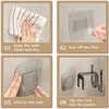No Punching Bedroom Neat Storage Shoe Drying Slippers Rack Bathroom Rack Slipper Hook Toilet Drainage Rack Wall Mounted 5