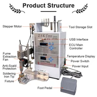 Machine de soldat multifonctionnelle, Station de soudage semi-automatique, soudage par points USB de précision, prise cc, puissance lumineuse LED 5
