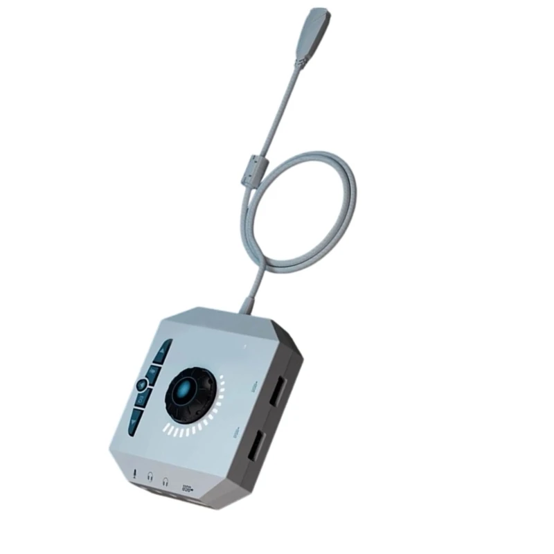 USB 외부 사운드 카드 플러그 앤 플레이 사운드 어댑터 책상에 드라이버 필요 없음