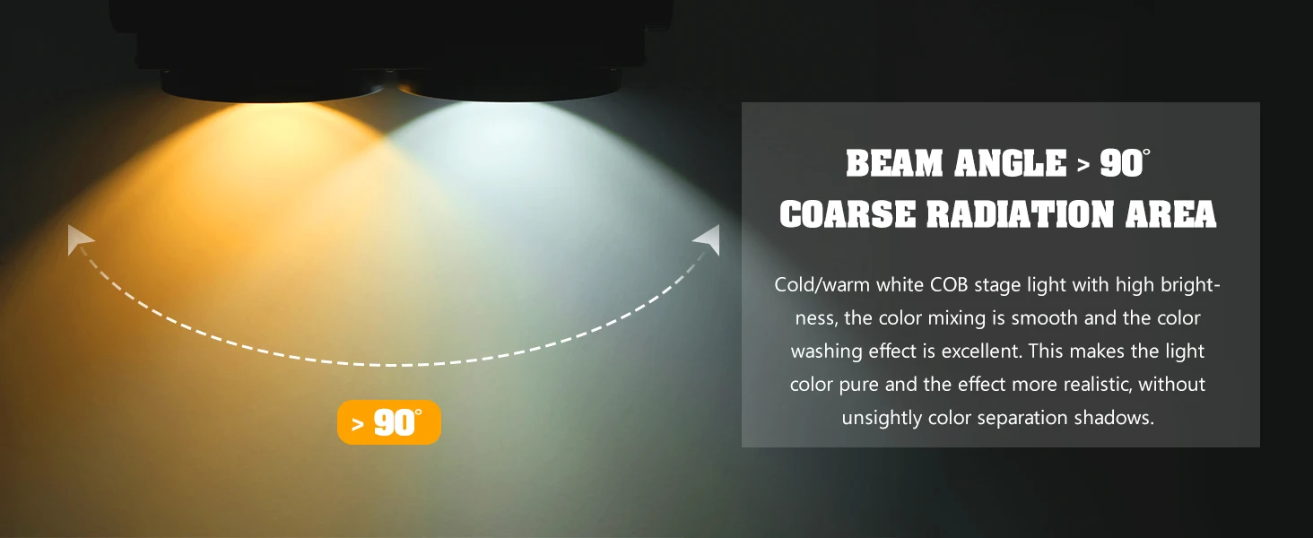 Description Picture 4 of item200W Double Color COB Par Light Fill Light Lighting Outdoor Stage Light Club Wedding Car Show Performance Face Light