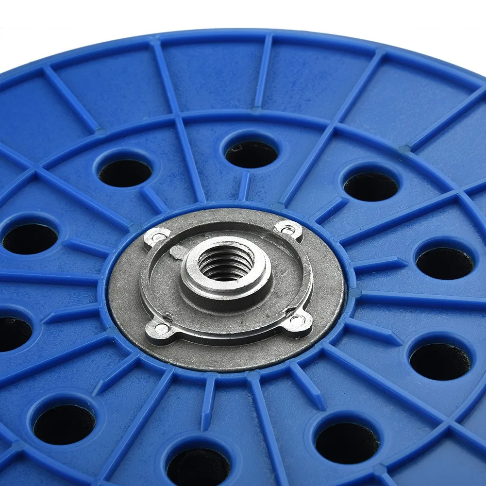 Drywall Sander Hook And Loop 10hole 9inch 210mm Backup Pad With 14mm Thread Wall Polishing Backing Plate Thread Sanding Pad