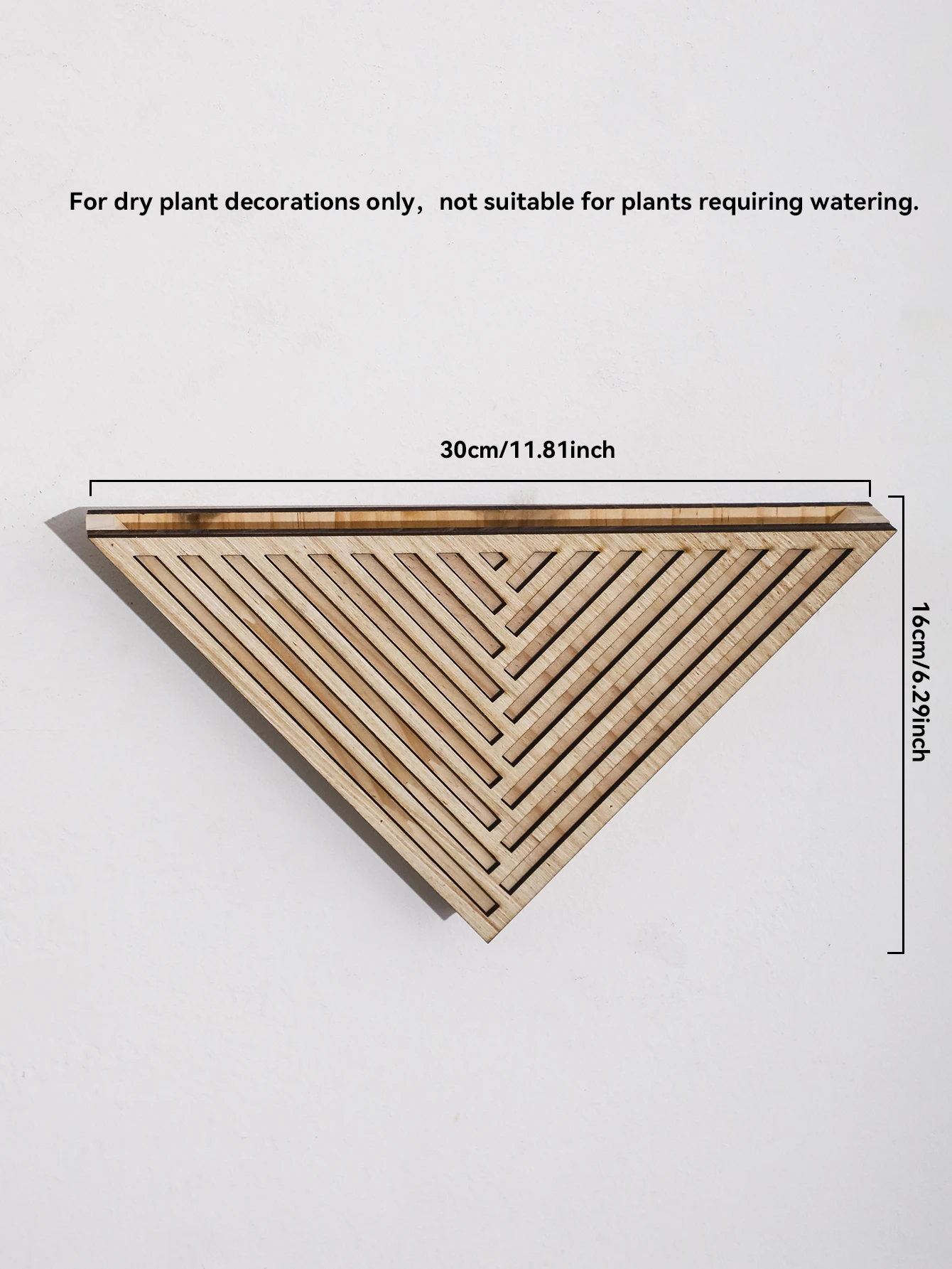 1 قطعة مثلث خشبي جدار زارع أصيص زهور هندسي لنباتات...
