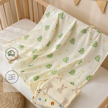 Asciugamano da bagno in cotone per bambini, stampa cartone animato, morbido e assorbente, 100x100 cm, grazioso asciugamano da bagno per neonati