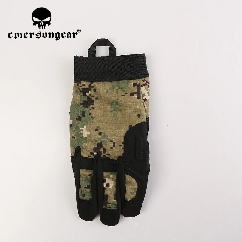 Emersongear Luvas Táticas Leve Camuflagem Dedo Completo Dever Handwear Mão Engrenagem Protetora Airsoft Combate Caça AOR2