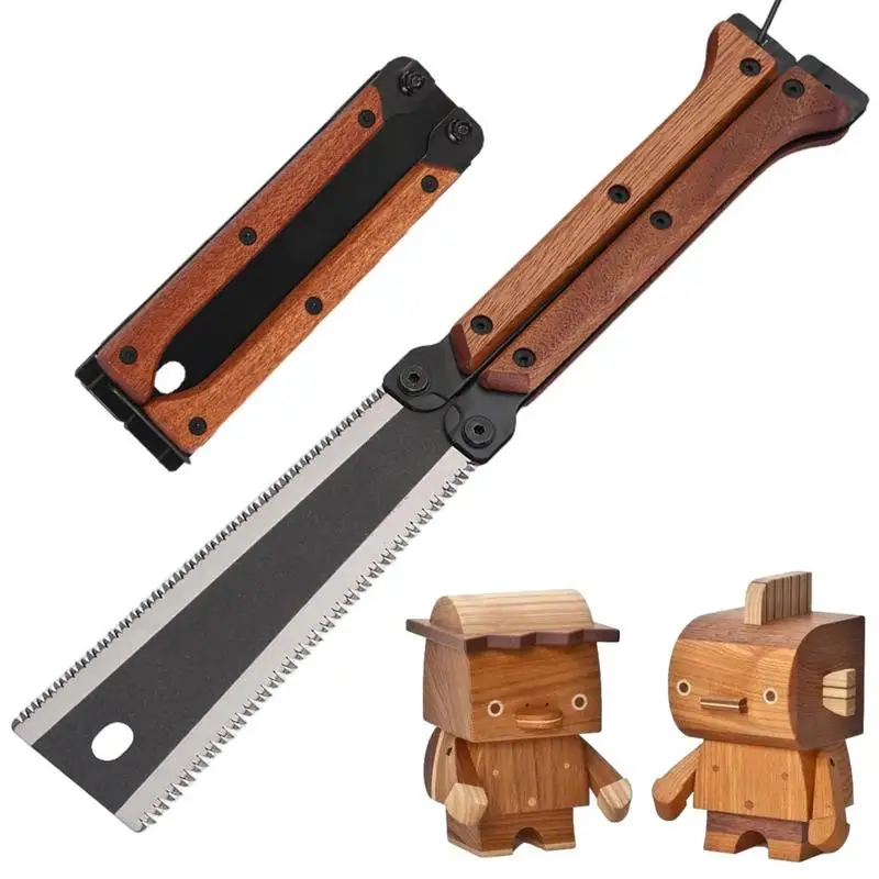 

U50 Pull Saw Foldable Woodworking Hand Saw With Double Edge Folding Saw Woodworking Tools For Beginner Gardening Supplies