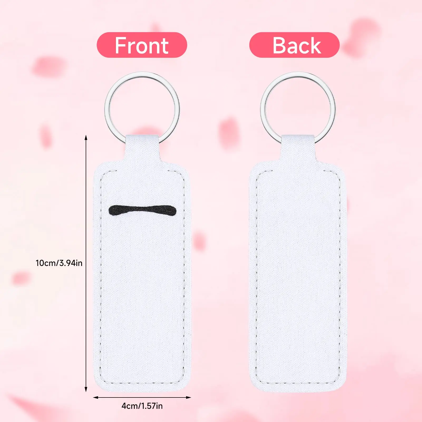 Sublimation Chapstick Holder Keychain