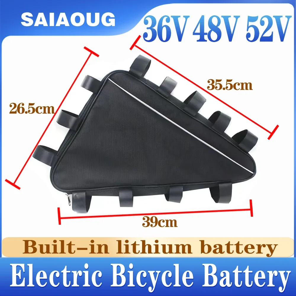 

Triangle Electric Bicycle eBike Battery 36V 48V 52V for 20Ah 30Ah 40Ah 50Ah Bateria Bafang 500W 1000W 1500W 2000W
