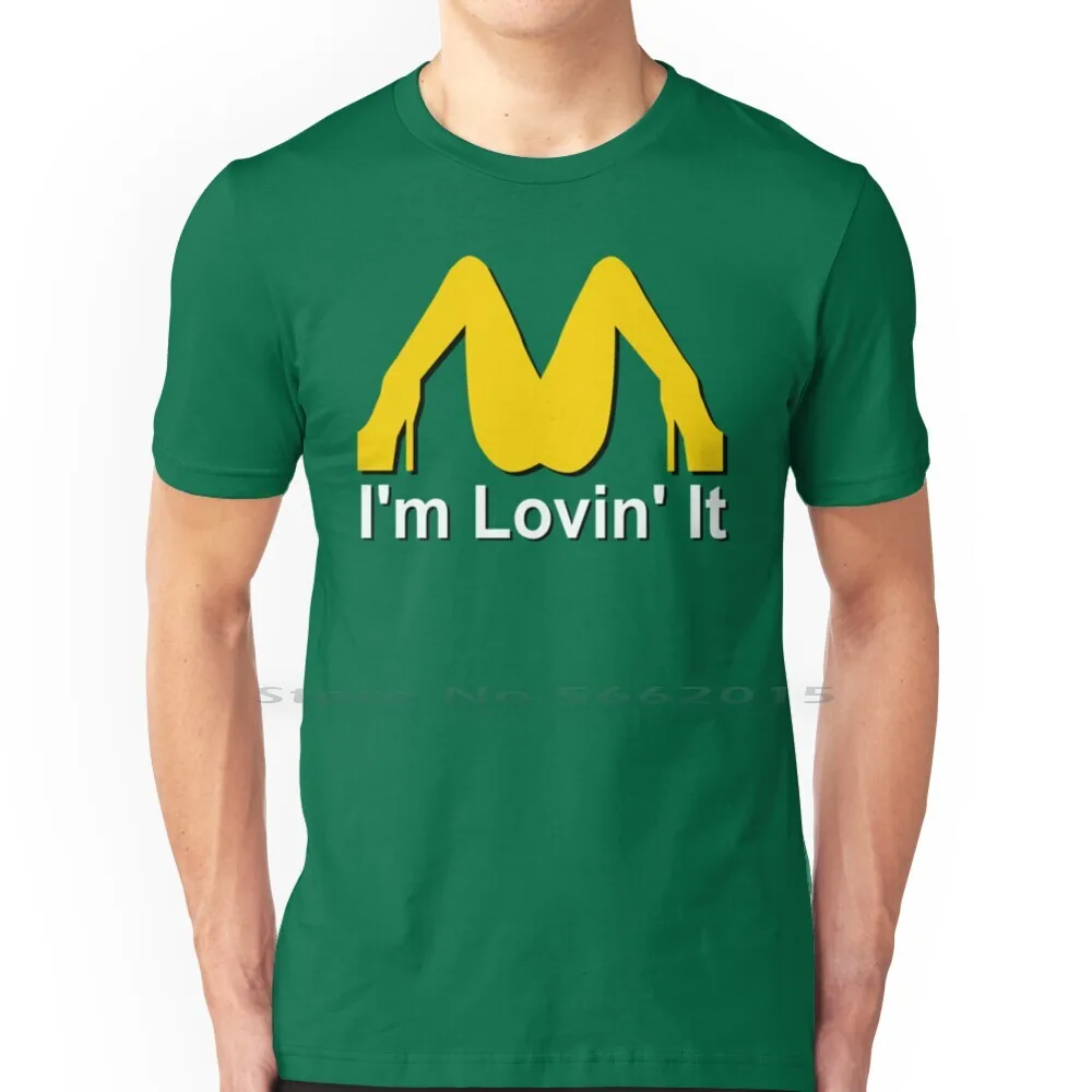 [古着]マクドナルド パロディ「i’m loving it! 」 エロ Tシャツ 2000s アメリカ古着 I'm lovin' it M字開脚 エロ Tシャツ TEE