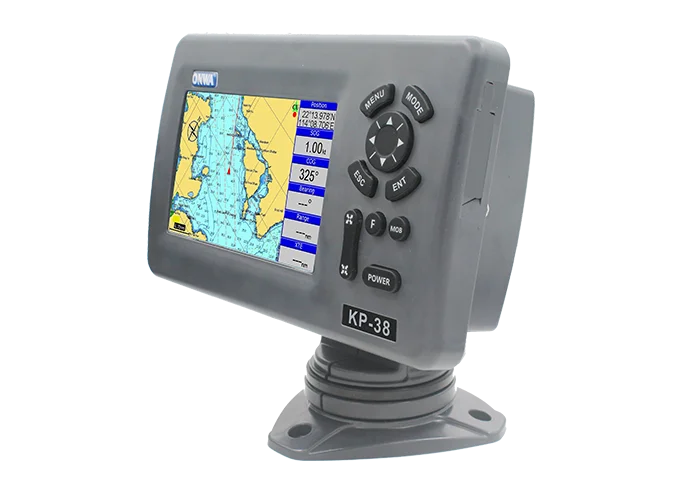 온와 KP-39A 7인치 GPS 차트 플로터 (클래스 B AIS 트랜스폰더, K-Chart 및 C-Map 업그레이드 버전)