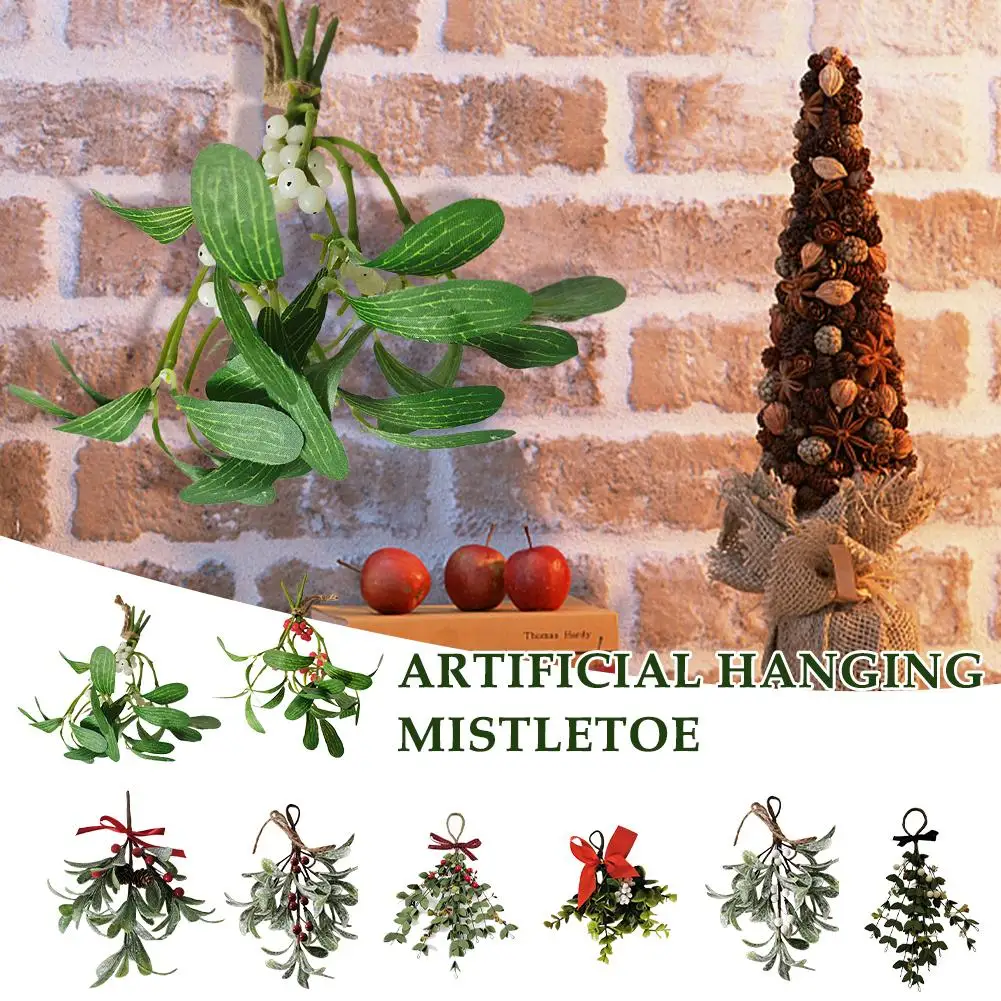 

Artificial Mistletoe Plants Garland Wreaths Christmas Decoration 1pc DIY Home Garlands Wreath Plant Home Decoration Accessories