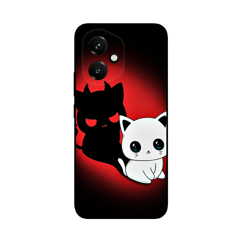 Cute Cat Soft TPU Silicone Protective Phone Case - Durable Back Cover in a Playful Design