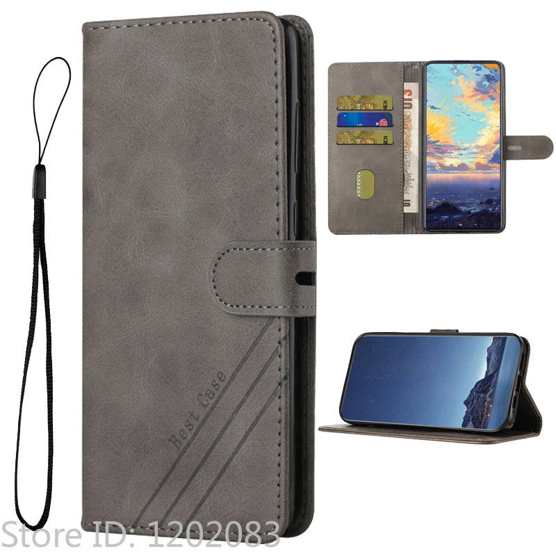 Magnetic Stand Wallet Flip Cover Phone Case with Protective Storage