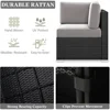 15 Piece Patio Furniture Set ,with Fire Pit Table, Outdoor Conversation Set Wicker Rattan Sectional  with Coffee Table 3