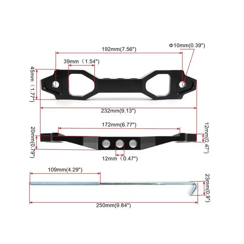 Car Battery Tie Down Kit Car Stand Retaining Tie Down Bracket Reusable Battery Mount Bracket Hold Kit For