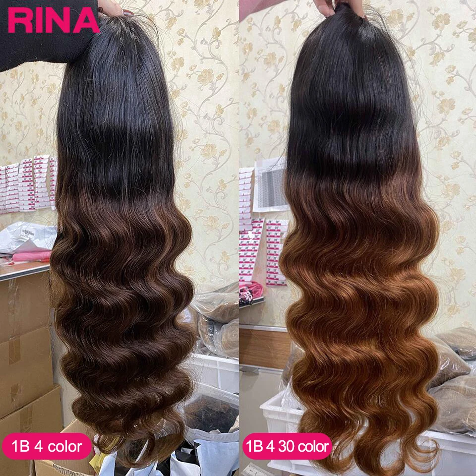 Human Hair Wig Lace Front Wig Human Hair Wigs Front Lace Wig 1B 27 Color Body Wave 13x4 Lace Frontal Wig Human Hair Ombre Brown With Black Root 5x5 Lace Closure Wigs For Black Women