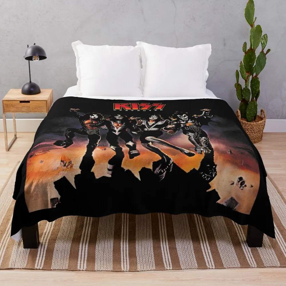 

1976 Destroyer Throw Blanket Blanket For Sofa Flannel Fabric