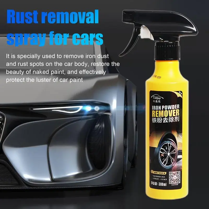 

Car Paint Rust Remover Multipurpose Iron Powder Cleaning Agent Powerful Wheels Rim Rust Remover Spray Car Detailing Supplies